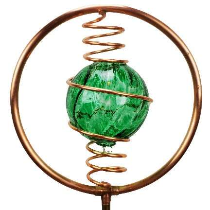 emerald green glass ball