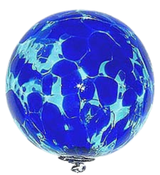 Blue & Gentle Green Glass Ball