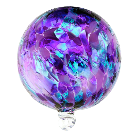 Lavender & Blue Glass Ball
