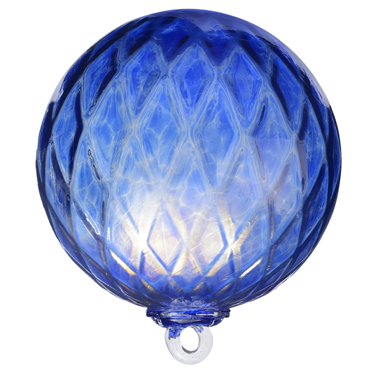 Light Blue Iridized Glass Ball