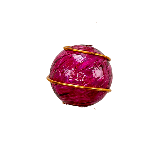 Magenta Glass Ball
