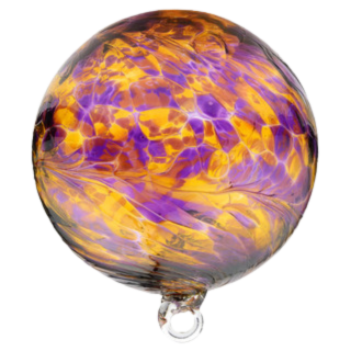 Purple/Gold Glass Ball