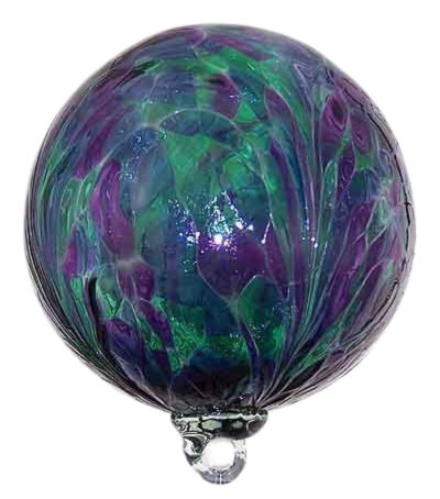 Purple/Green/Blue Glass Ball