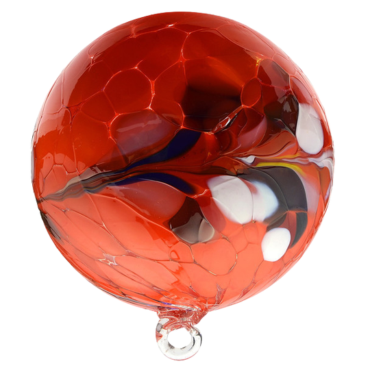 Red Circus Glass Ball