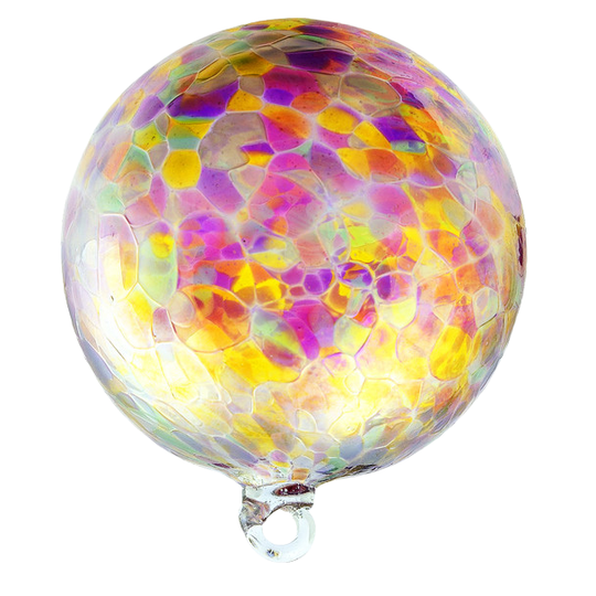 Carnival Colors Iridized Glass Ball
