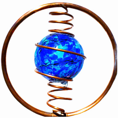 Blue and Gentle  Green Glass Ball