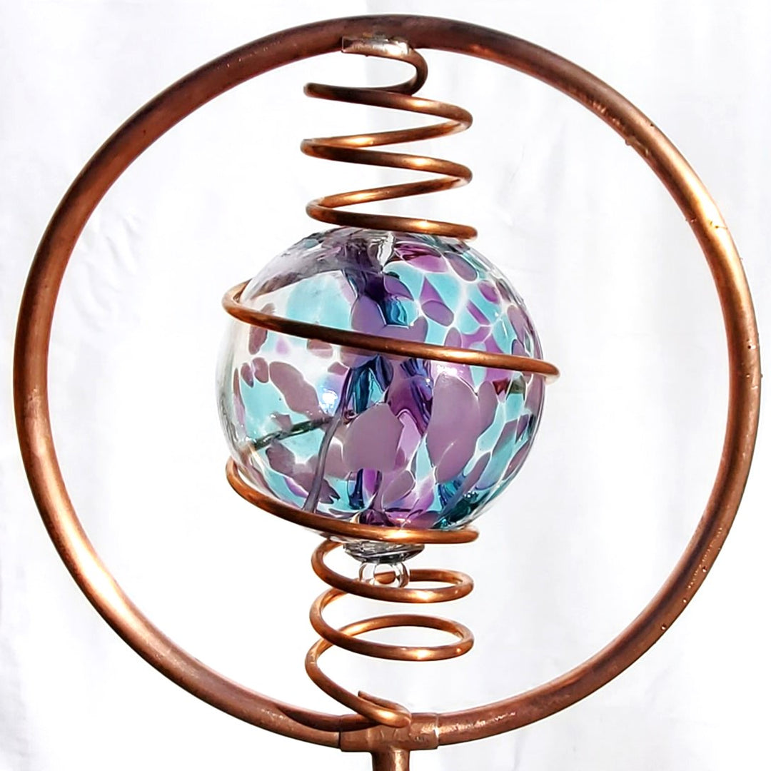 lavender glass ball