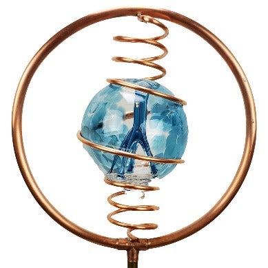 light blue witching glass ball